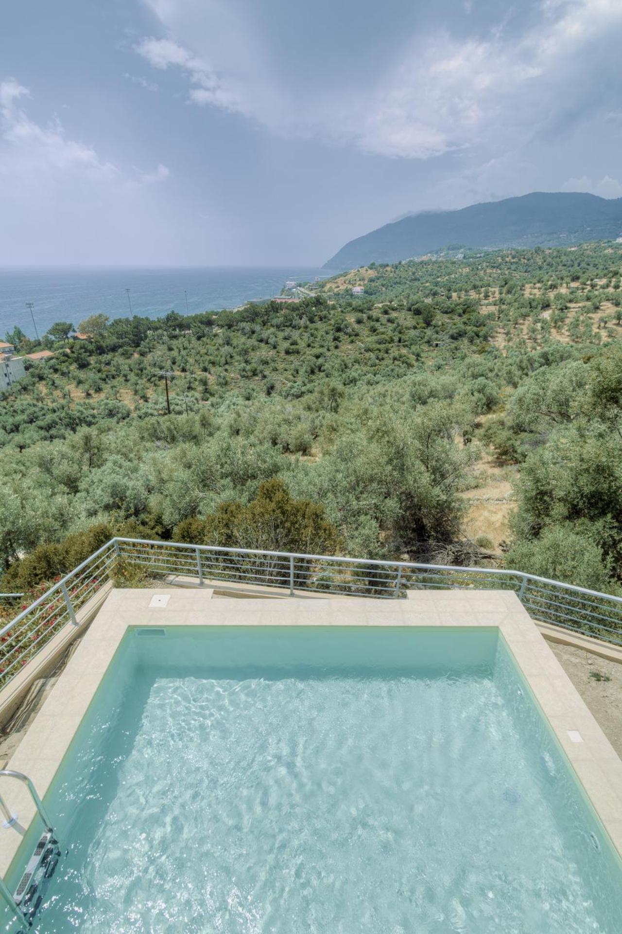 Ouzo Panoramic Houses 1, With Private Pool Plomari 外观 照片