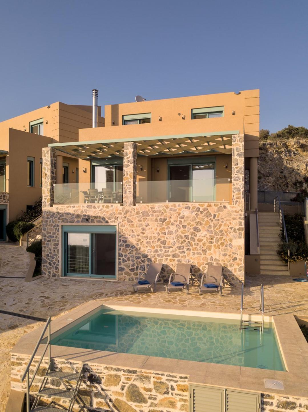 Ouzo Panoramic Houses 1, With Private Pool Plomari 外观 照片
