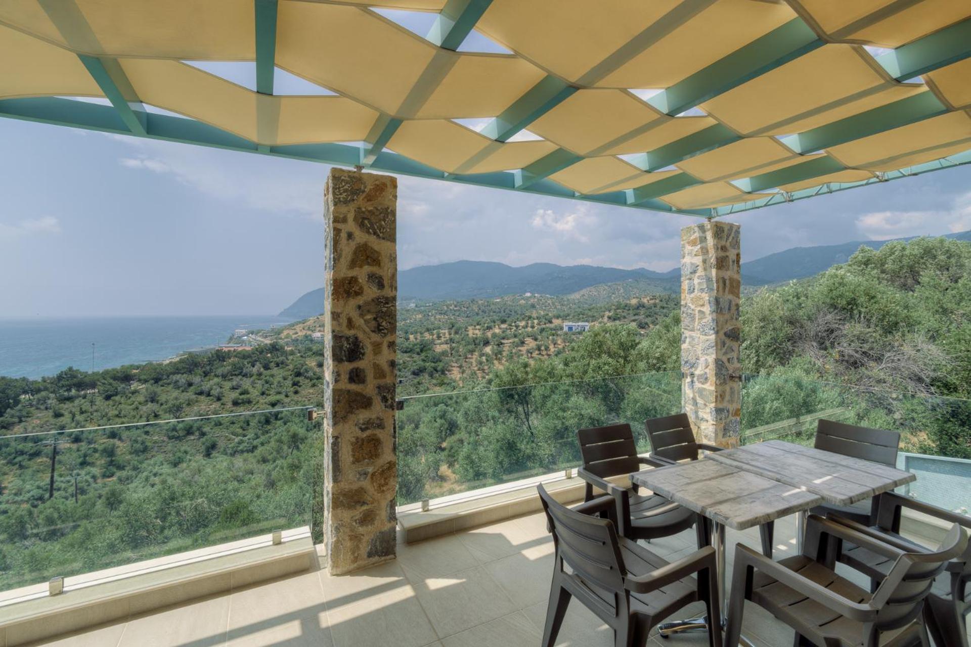Ouzo Panoramic Houses 1, With Private Pool Plomari 外观 照片